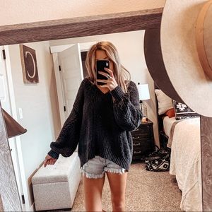 AEO Oversized V Neck Sweater